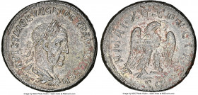 SYRIA. Antioch. Trajan Decius (AD 249-251). BI tetradrachm (27mm, 12.53 gm, 7h). NGC Choice AU 5/5 - 3/5. 3rd issue, 7th officina, AD 250-251. AYT K Γ...