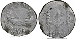Marc Antony, as Triumvir and Imperator (43-30 BC). AR/AE fourree denarius (17mm, 2.48 gm, 8h). NGC VF 4/5 - 2/5, core visible. Ancient forgery of legi...
