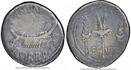 Marc Antony, as Triumvir and Imperator (43-30 BC). AR denarius (19mm, 3.52 gm, 7h). NGC Choice Fine 5/5 - 3/5. Legionary issue, mint traveling with An...