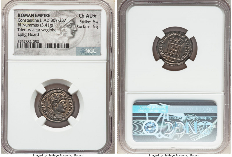 Constantine I the Great (AD 307-337). AE3 or BI nummus (19mm, 3.41 gm, 7h). NGC ...