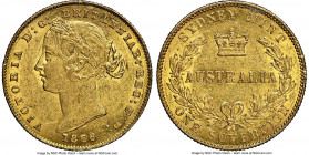 Victoria gold Sovereign 1866-SYDNEY AU58 NGC, Sydney mint, KM4. Lustrous honeyed-gold color. 

HID09801242017

© 2020 Heritage Auctions | All Righ...