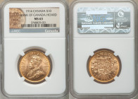 George V gold 10 Dollars 1914 MS63 NGC, Ottawa mint, KM27. AGW 0.4837 oz. Ex. Bank of Canada Hoard

HID09801242017

© 2020 Heritage Auctions | All...
