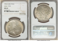 Republic "ABC" Peso 1934 MS64 NGC, Philadelphia mint, KM22. Olive-gray toned. 

HID09801242017

© 2020 Heritage Auctions | All Rights Reserved