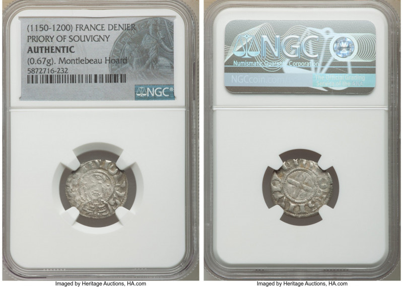 Priory of Souvigny 3-Piece Lot of Certified Deniers ND (1150-1200) Authentic NGC...