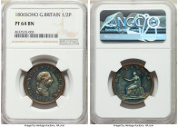 George III Proof 1/2 Penny 1806-SOHO PR64 Brown NGC, Soho mint, KM662, S-3781. Two berries. Yellow and blue toning. 

HID09801242017

© 2020 Herit...