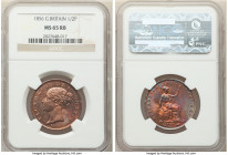 Victoria 1/2 Penny 1856 MS65 Red and Brown NGC, KM726, S-3949. Red with cobalt toning Lustrous and full strike. 

HID09801242017

© 2020 Heritage ...