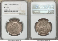 George V 1/2 Crown 1934 MS63 NGC, KM835. Blush tinted ash-gray toning. 

HID09801242017

© 2020 Heritage Auctions | All Rights Reserved