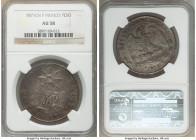 Republic Peso 1871 Cn-P AU58 NGC, Culiacan mint, KM408.1. Heavily toned in dark shades with contrasting blush and gold toning. 

HID09801242017

©...