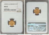 Republic gold Peso 1899 Cn-Q MS62 NGC, Culiacan mint, KM410.2. Honey-golden color. 

HID09801242017

© 2020 Heritage Auctions | All Rights Reserve...