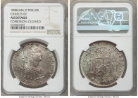 Charles IV 8 Reales 1808 LM-JP AU Details (Corrosion, Cleaned) NGC, Lima mint, KM97. Fully struck, grainy surface. 

HID09801242017

© 2020 Herita...