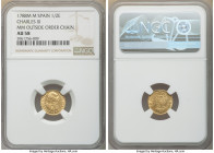 Charles III gold 1/2 Escudo 1788-M AU58 NGC, Madrid mint, KM425.1. Mintmark outside of order chain. 

HID09801242017

© 2020 Heritage Auctions | A...