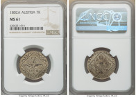 3-Piece Lot of Certified Assorted Issues NGC, 1) Austria: Franz II 7 Kreuzer 1802-A - MS61, Vienna mint, KM2129 2) Austrian Netherlands: Joseph II Kro...
