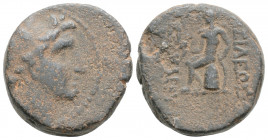Greek
SELEUKID KINGS OF SYRIA. Antiochos I Soter ( Circa 281-261 BC)
AE Bronze ( 19.8 mm. 8.2 g.)