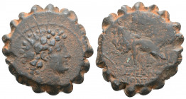 Greek
SELEUKID KINGDOM, Antioch on the Orontes. Antiochos VI Dionysos (Circa 144-142 BC).
AE Bronze (23.8mm 8.8g)