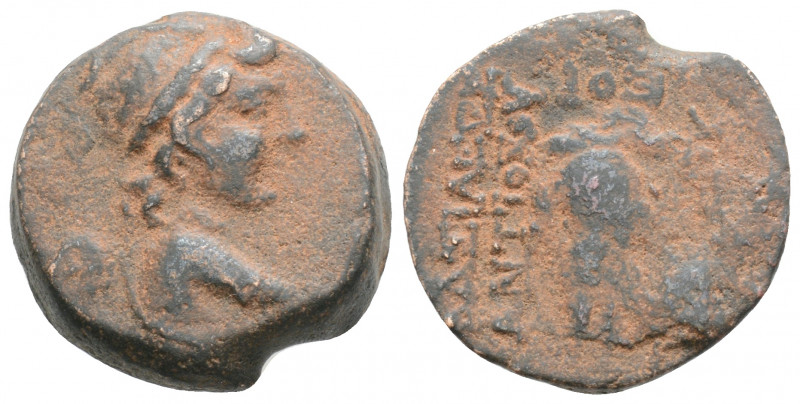 Greek
SELEUKID KINGS of SYRIA. Antiochos VII Euegertes. ( Circa 138-129 BC.)
AE ...