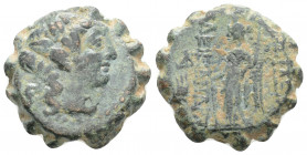 Greek
Seleukid Kingdom. Antioch on the Orontes. Alexander II Zabinas (Circa 128-122 BC)
AE Serrate (17.9mm 6.1g)