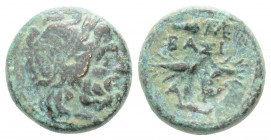 Greek
SELEUKID KINGDOM, Antioch on the Orontes. Antiochos I Soter ( Circa 281-261 BC)
AE Bronze (11.3mm 1.5g)