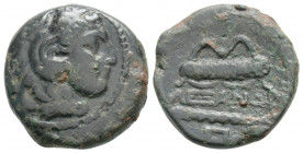 Greek
KINGS of MACEDON, Uncertain mint. Alexander III (Circa 336-323 BC.)
AE Bronze (18.2mm 5.2g)