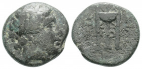 Greek
SELEUKID KINGDOM. Antiochos II Theos ( Circa 261-246 BC)
AE Bronze (16.5mm 4.1g)