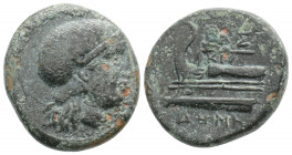 KINGS OF MACEDON. Demetrios I Poliorketes ( Circa 306-283 BC.)
AE Bronze ( 20.1mm 6.6 g)