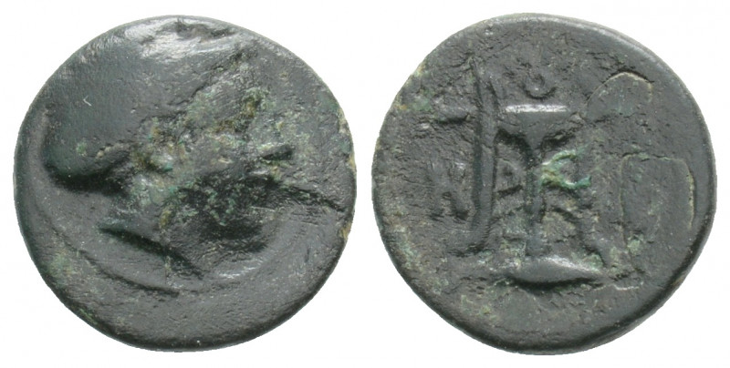 Greek
MYSIA, Kyzikos. ( Circa 3rd century BC). 
AE Bronze (12.1mm 1.1g)