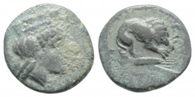 Greek
MYSIA. Plakia. (Circa 4th century BC).
AE Bronze (12.6mm 1.2g)