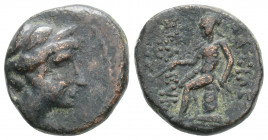 Greek
SELEUKID KINGS OF SYRIA. Antiochos I Soter (Circa 281-261 BC)
AE Bronze ( 115.4 mm 3g)