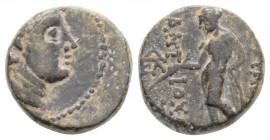 Greek
SELEUKID KINGDOM. Antiochos III (Circa 222-187 BC)
AE Bronze (11.9mm 1.7g)