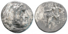 Greek
KINGS of MACEDON. Alexander III (Circa 336-323 BC.)
Drachm Silver (17.7mm 3.73g)