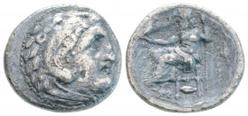 Greek
KINGS of MACEDON, Kolophon. Alexander III (Circa 336-323 BC.)
Drachm Silver (18mm 3.92g)
