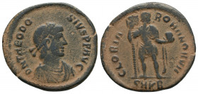 Roman Imperial
Theodosius I (379-395 AD). Kyzikos
AE Bronze (21.6mm 3.1g)