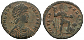 Roman Imperial
Theodosius I (379-395 AD). 
AE Bronze (22.8mm 4.7g)