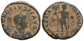 Roman Imperial
Honorius (393-423 AD). Antioch
AE Follis (21.5mm 3.9g)