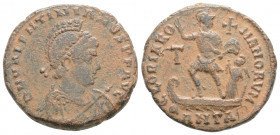 Roman Imperial
Valentinian II (375-392 AD). Antioch
AE Follis (22mm 6.3g)