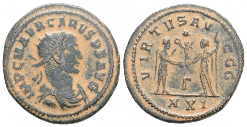 Roman Imperial
Carus (282-283 AD). Antioch
BI Radiate (21.8mm 4.1g)