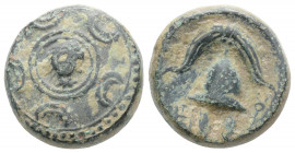 Greek
KINGS of MACEDON. temp. Philip III - Antigonos I Monophthalmos. (Circa 323-310 BC)
AE Bronze (15.6mm 5.1g)