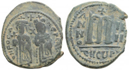 Byzantine
Phocas (602-610 AD). Theoupolis (Antioch)
AE Follis (28.6mm 10.7g)