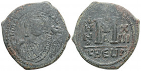 Byzantine
Maurice Tiberius (582-602 AD). Theoupolis (Antioch)
AE Follis (31mm 12.2g)