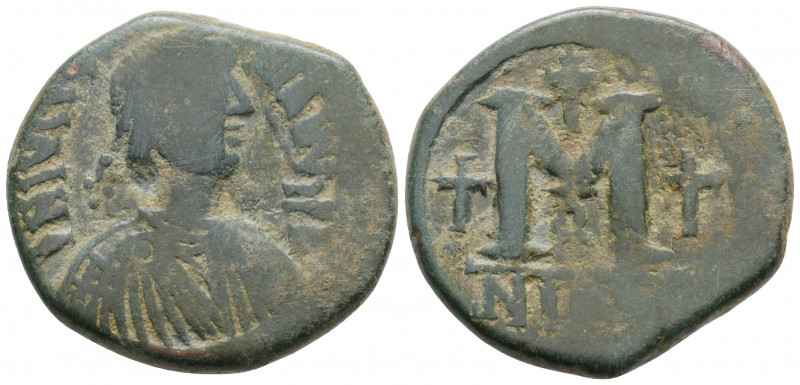 Byzantine
Justinian I (527-565 AD). Nicomedia
AE Follis (29.9mm 17g)