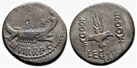 Roman Republic 
Mark Antony (32-31 BC). Patrae(?). Legionary issue.
Silver Denarius (17.4mm 3.4g)