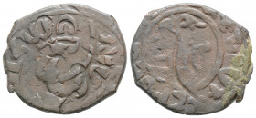 Medieval
ARMENIA, Cilician Armenia. Royal. Hetoum II (1269-1289)
AE Kardez (12.6mm 4.6g)