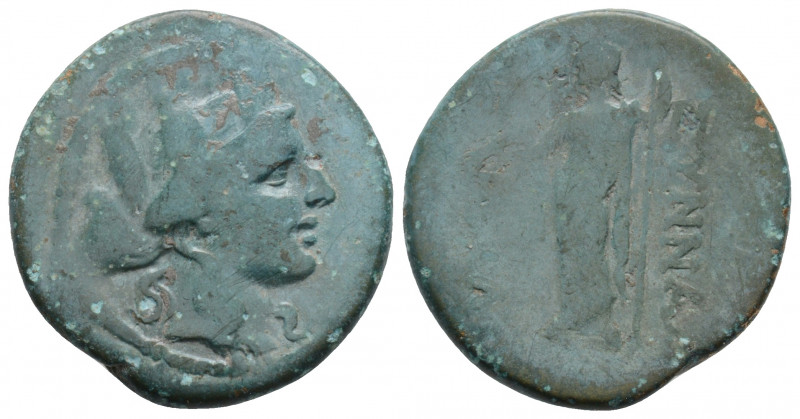 Greek
PHRYGIA, Synnada. (Circa 2nd-1st centuries BC)
AE Bronze (21.3mm 4.9g)