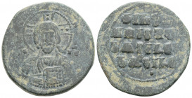 Byzantine
Attributed to Basil II and Constantine VIII (976-1028 AD). Constantinople
AE Follis (29.8mm 11.9g)