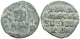 Byzantine
Constantine VII Porphyrogenitus, with Romanus I (913-959.AD) Constantinople
AE Follis (26.5mm 5.3g)