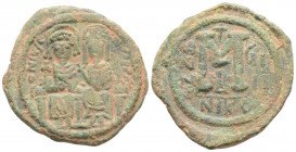 Byzantine
Justin II (565-578 AD). Nicomedia
AE Follis (31 mm 12.3 g)