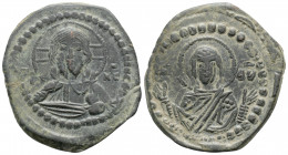 Byzantine
ANONYMOUS. Attributed to Romanus IV (1068-1071 AD). Constantinople
AE Follis (30mm 7.5g)