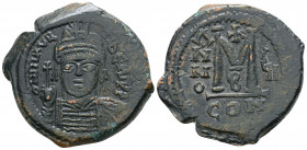 Byzantine
Maurice Tiberius (582-602 AD). Constantinople
AE Follis (31mm 11.9g)