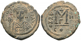 Byzantine
Maurice Tiberius (582-602 AD). Constantinople
AE Follis (30.6mm 12.6g)