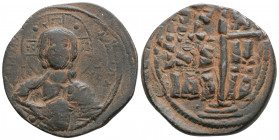 Byzantine
Anonymous attributed to Romanus III (1028-1034 AD). Constantinople.
AE Follis (29.7mm 9.6g)
