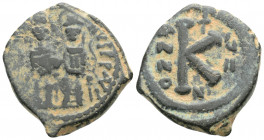 Byzantine
Justin II and Sophia (565-578 AD). Nicomedia
AE Nummi (24.4 mm 6.7g)